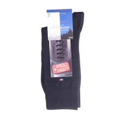 AQUILA - Pack 2 paires de Chaussettes Made In France  +lacets assortis