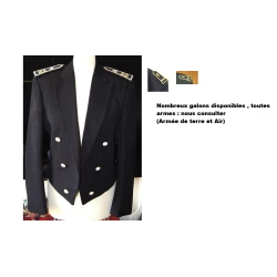 Vente de galons de spencers officier (tenue de gala). Terre, Air, Marine
