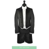 "Grand blanc" d'officier : Chemise + Gilet + Noeud papillon "piqué nid d'abeille" ( pour spencer, habit / frac)  : 268€